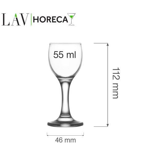 Kieliszek do wódki i likieru Sofia, 55ml, LAV (dawniej LV-MIS509F) LAV