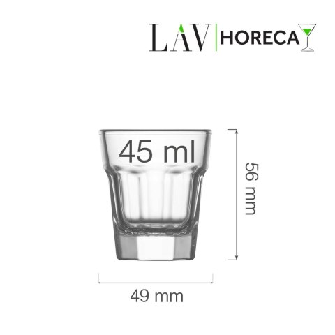 Kieliszek shot Amsterdam, 45ml, LAV (dawniej LV-ARA209Z) LAV