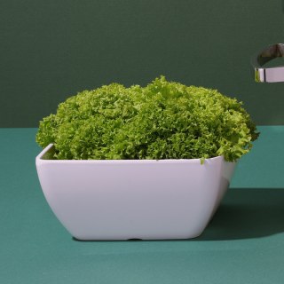 Miska kwadratowa z melaminy, biała, 250x250x(h)120mm Fine Dine