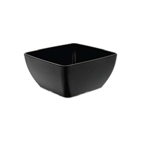 Miska kwadratowa z melaminy, czarna, 250x250x(h)120mm Fine Dine