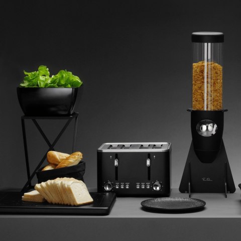 Miska kwadratowa z melaminy, grafitowa, 125x125x(h)65mm Fine Dine