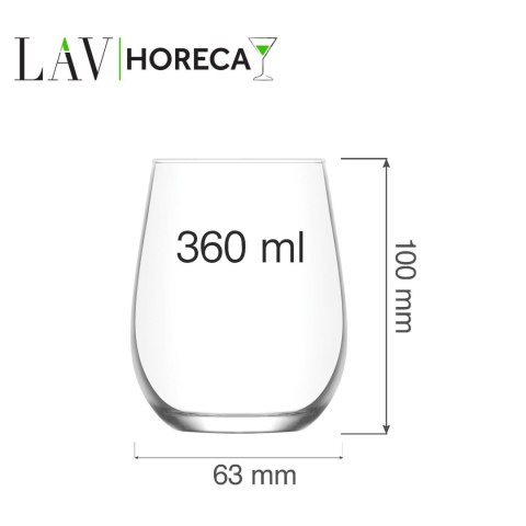 Szklanka Paris, 360ml, LAV (dawniej LV-GAI361Z) LAV
