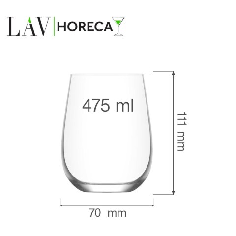 Szklanka Paris, 475ml, LAV (dawniej LV-GAI365Z) LAV