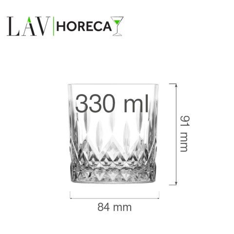 Szklanka do whiskey Edinburgh 330 ml, LAV (dawniej LV-ODN430Z) LAV