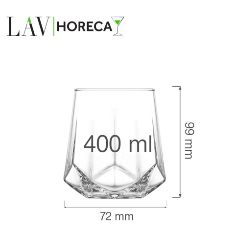 Szklanka do whiskey Verona 400 ml, LAV (dawniej LV-VLR354Z) LAV