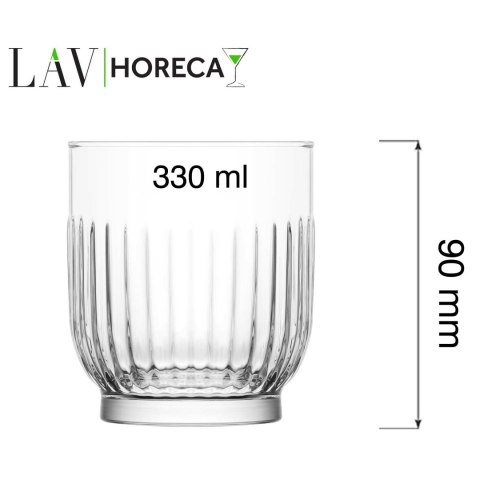 Szklanka niska Tokyo, 330ml, LAV (dawniej LV-TOK350Z) LAV