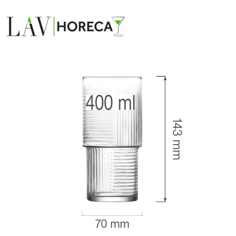 Szklanka wysoka Istanbul 400 ml, LAV (dawniej LV-HLN376Z) LAV