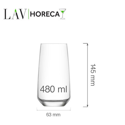 Szklanka wysoka Lyon 480 ml, LAV (dawniej LV-LAL376Z) LAV