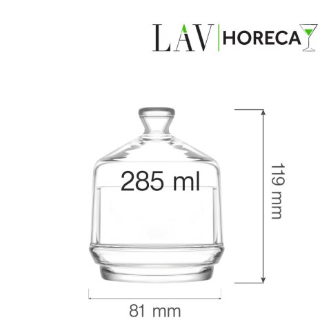 Szklany pojemnik z pokrywką Brighton, 285ml, LAV (dawniej LV-BERRYS1) LAV