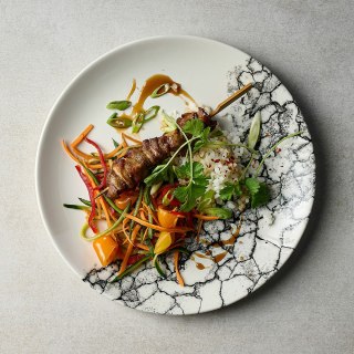 Talerz coupe Kintsugi Accents Quartz Black, 260mm Churchill