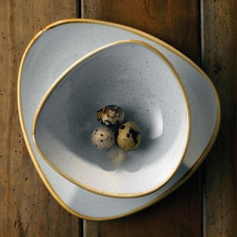 Talerz trójkątny Stonecast Duck Egg, 190mm Churchill