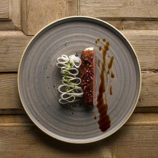 Talerz z wysokim rantem Stonecast Grey, 280mm Churchill