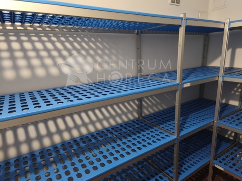 Regał gastronomiczny 4 półki 290x40x175cm, zmywalny, aluminiowy - Alushelf
