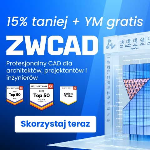 ZWCAD Professional 2026+2027 – Licencja Wieczysta + CP-Symbole Suite 365 + USB