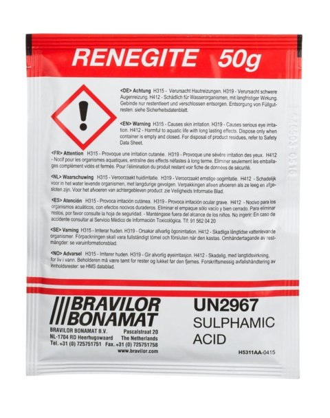 Odkamieniacz w saszetkach Bravilor Bonamat Renegite 15x50g do ekspresów, profesjonalny