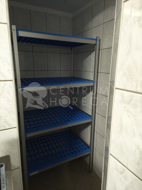 Regał magazynowy 4 półki 330x50x175cm, HACCAP, aluminiowy - ALUSHELF