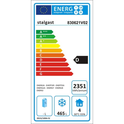 Szafa mroźnicza GN 2/1 650L na kołach - STALGAST