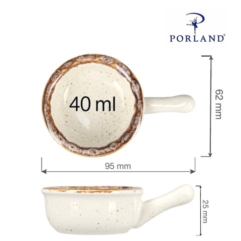 Mini naczynie z rączką Sand 60 mm Porland
