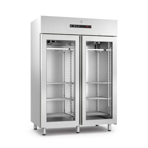 Szafa do sezonowania mięsa RM Gastro MD-1400G - 916 l, GN 2/1, przeszklona, ozonizator