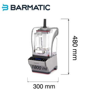 Blender barowy Barmatic Storm PRO 238172 - 1680 W, 2 dzbanki 1,8 l, osłona wyciszająca, tamper