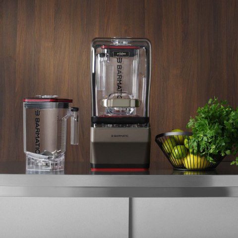 Blender barowy Barmatic Storm PRO 238172 - 1680 W, 2 dzbanki 1,8 l, osłona wyciszająca, tamper