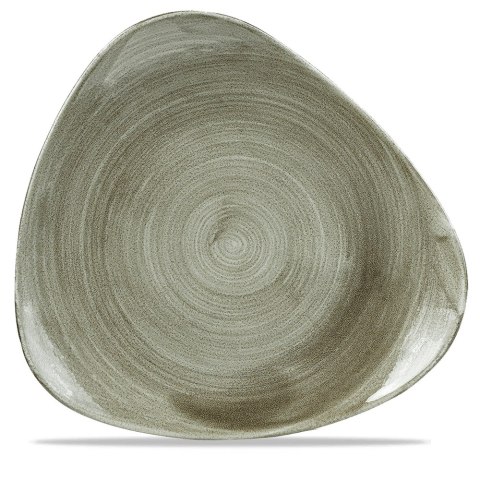 Talerz trójkątny Stonecast Patina Burnished Green, 310mm Churchill