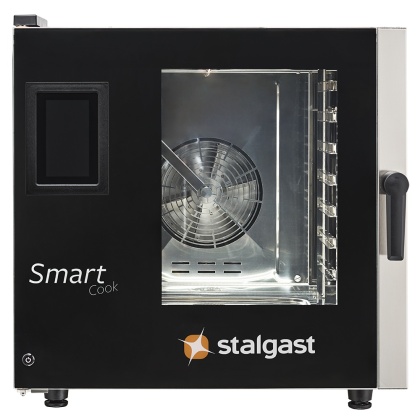 Piec konwekcyjno-parowy Stalgast SmartCook 7x GN 2/1 - dotykowy, mycie automatyczne, sonda, 14,2 kW, 400 V