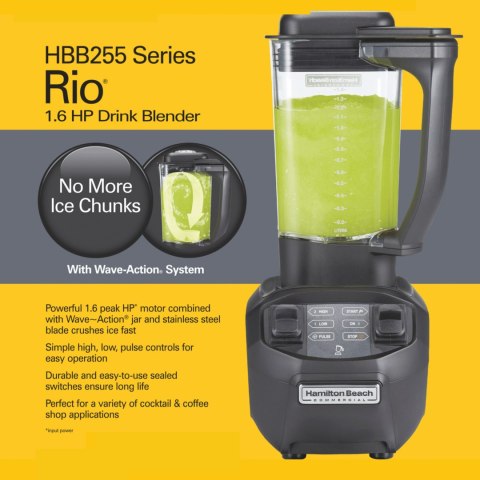 Blender barmański HBB 255-CE Rio® - Hamilton Beach Commercial Blender barmański HBB 255-CE Rio® - Hamilton Beach Commercial