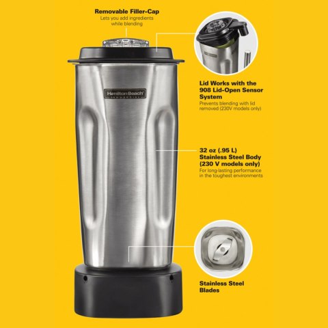 Dzbanek ze stali nierdzewnej do blendera HBB 908R 950ml - Hamilton Beach Commercial Dzbanek ze stali nierdzewnej do blendera HBB 908R 950ml - Hamilton Beach Commercial