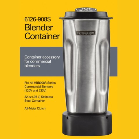 Dzbanek ze stali nierdzewnej do blendera HBB 908R 950ml - Hamilton Beach Commercial Dzbanek ze stali nierdzewnej do blendera HBB 908R 950ml - Hamilton Beach Commercial