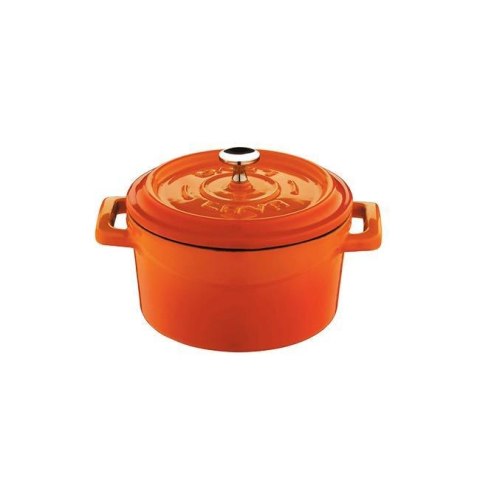 Mini garnek żeliwny (O)12cm, pomarańczowy Mini garnek żeliwny (O)12cm, pomarańczowy